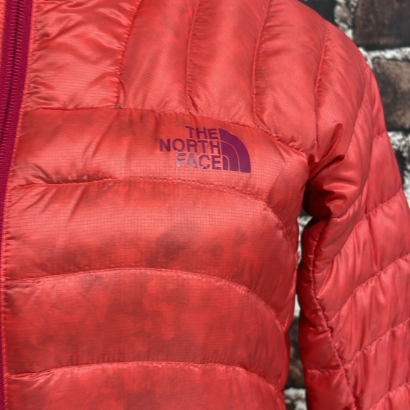 THE NORTH FACE Puffer Jacket Coat 700 Down Filled Orange Pink Size XS - Picture 15 of 15